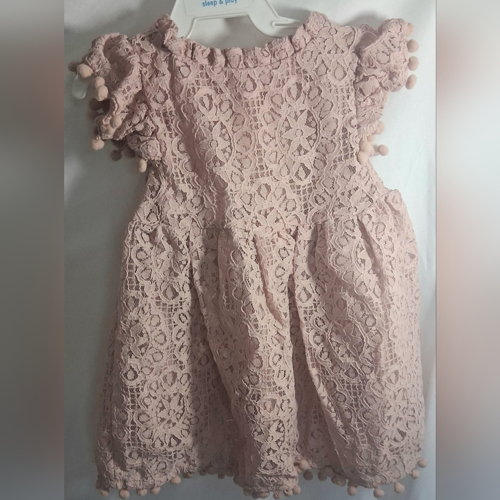 Elegant Pink Lace Kids Dress
